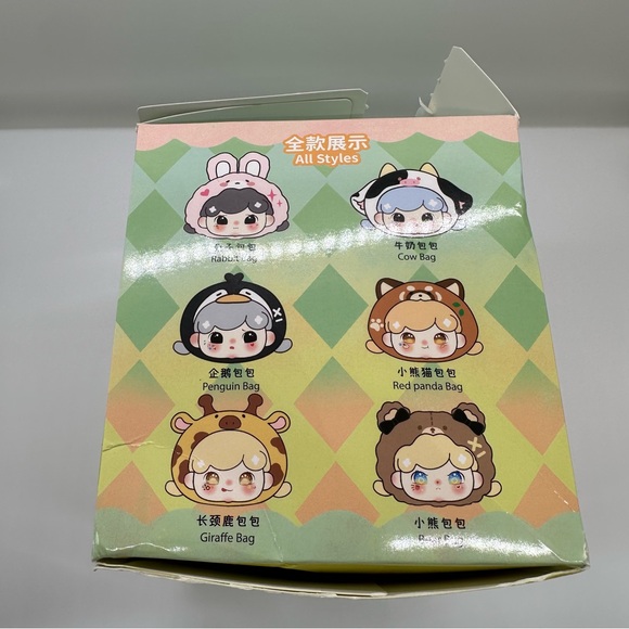 New Baby Billie Big Head Bag Soft Toy Series Confirmed Pink Rabbit With Strap - Picture 7 of 7